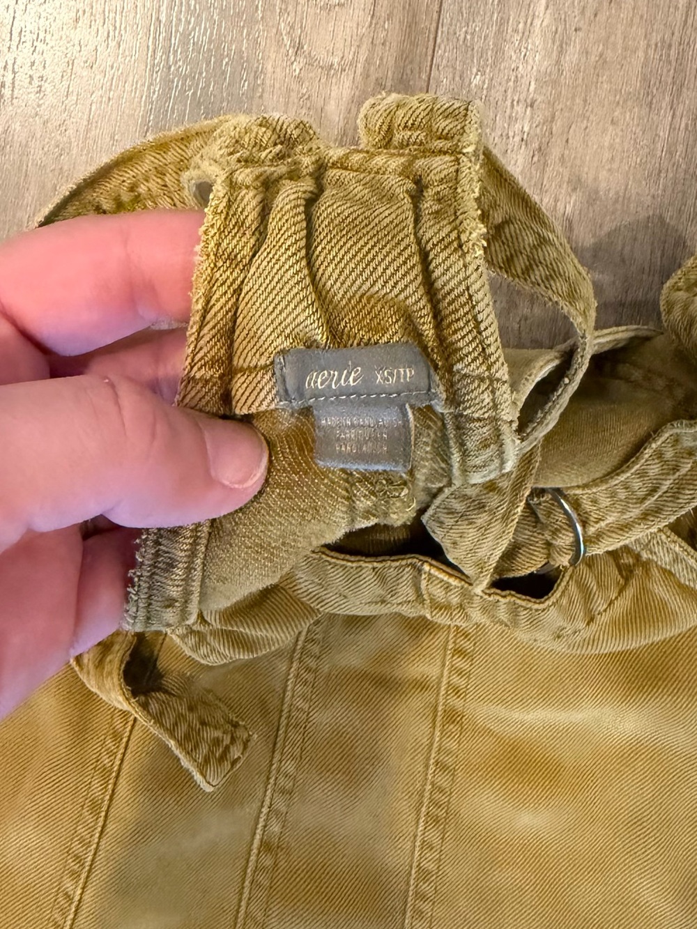 aerie Mustard Overalls Jumpsuit - Picture 5 of 8